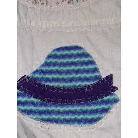 Vintage Homemade Ladies Hat Quilt- Has Callouts - Picture 10 of 16